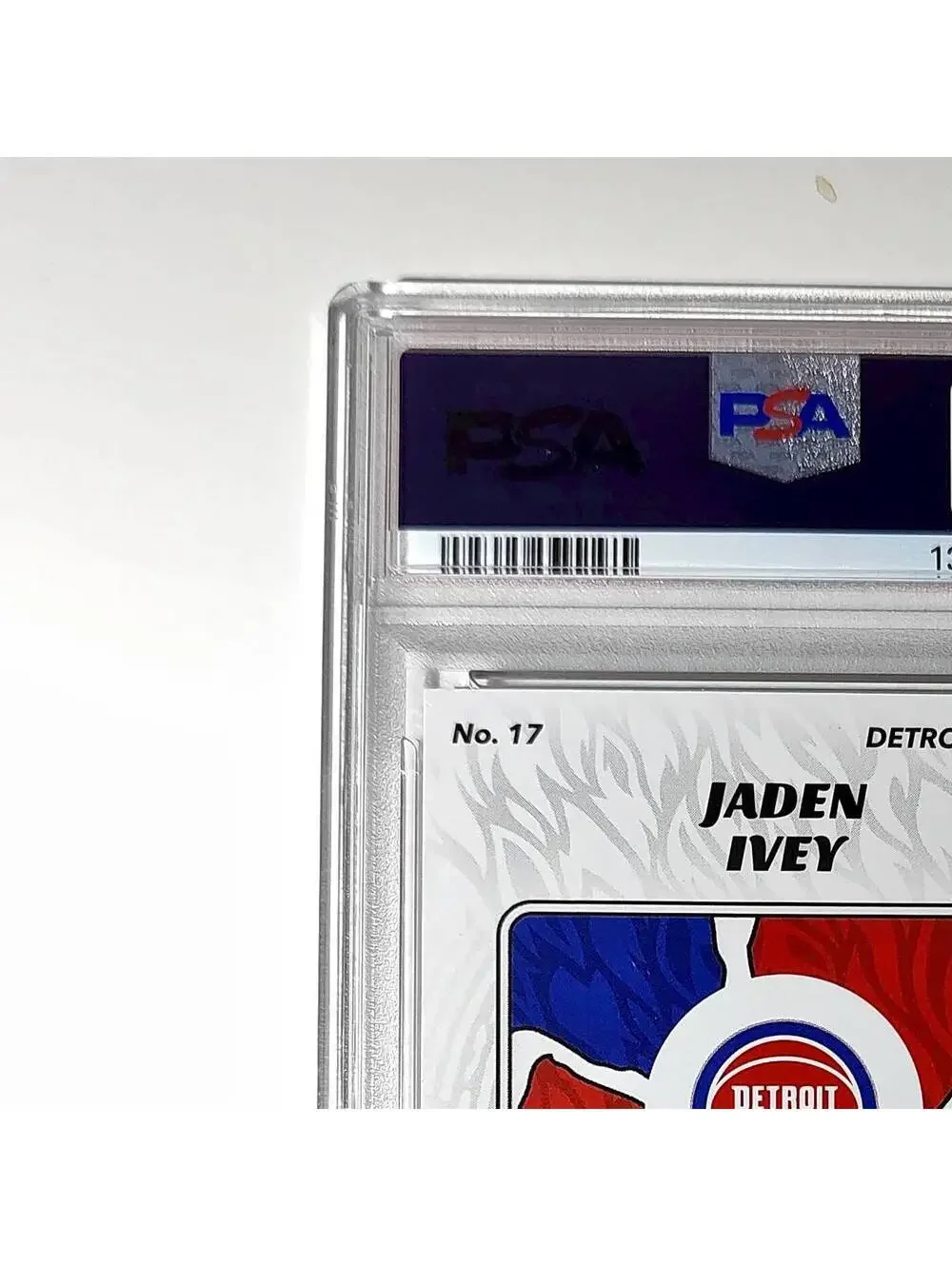 Jaden Ivey 2024-25 Panini NBA #17 Sticker 57/100 Red Foil PSA 8 NM-MT